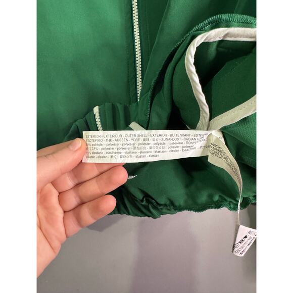 Stradivarius Green Zip Up Varsity Style Jacket - Picture 4 of 5